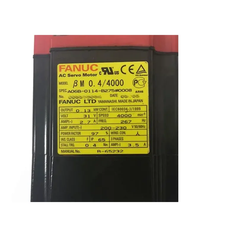 

New A06B-0114-B175 Fanuc Motor warranty 12 months A06B 0114 B175