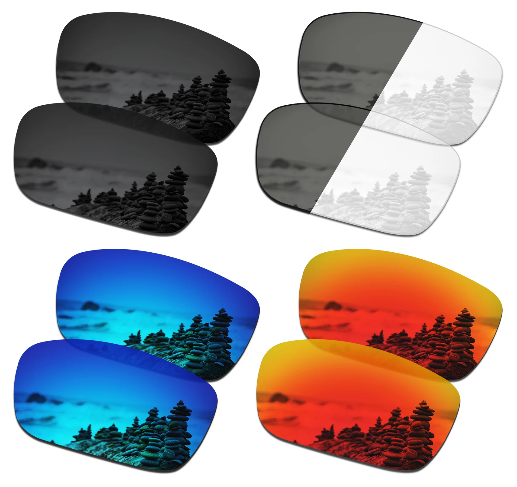 SmartVLT Replacement Lenses Polarized for Oakley Drop Point OO9367 60mm Sunglasses