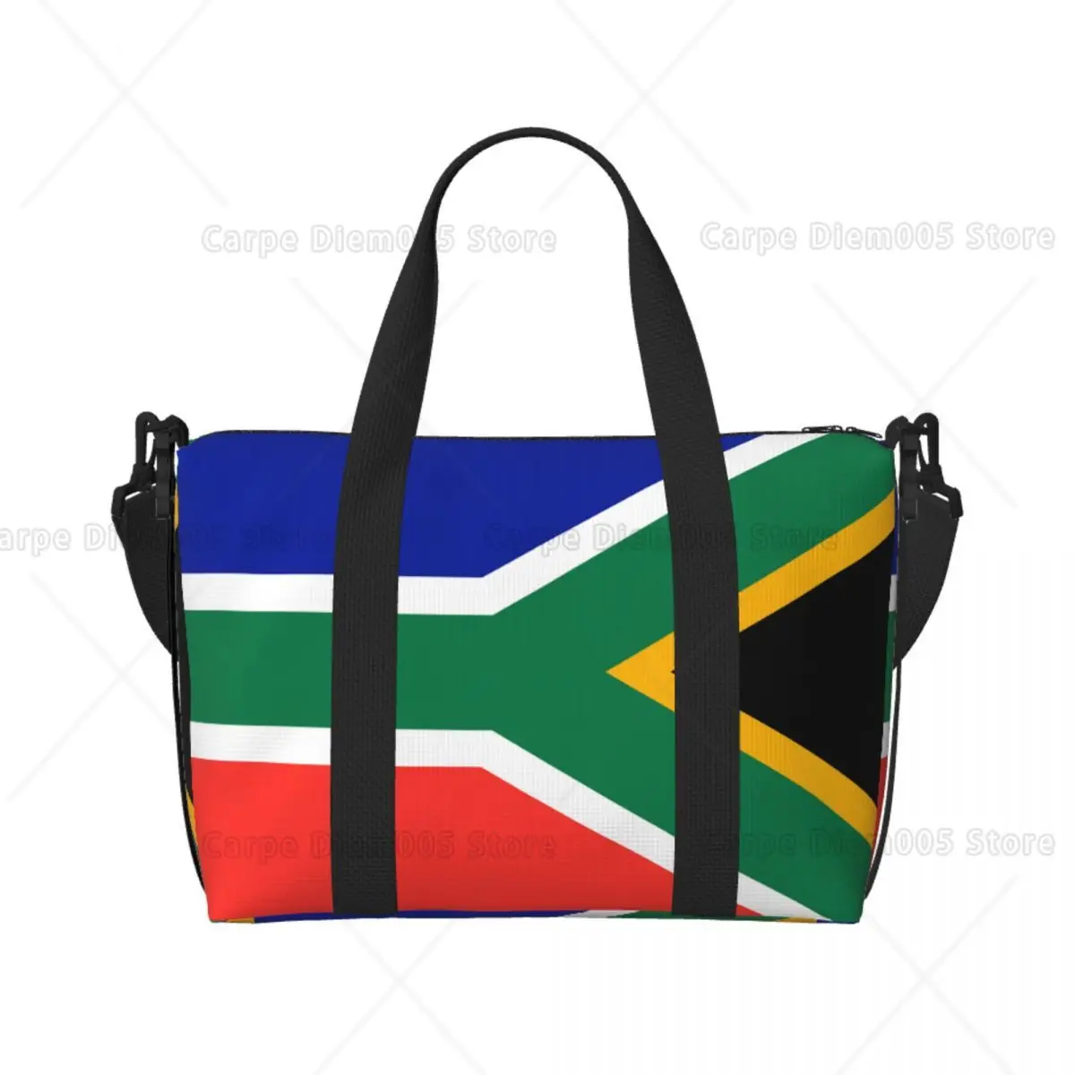 

South African Springboks Flag Tote Bag Adults Large Capacity Yoga Luggage Beach Gym Shoulder Cross Travel Bag One Size