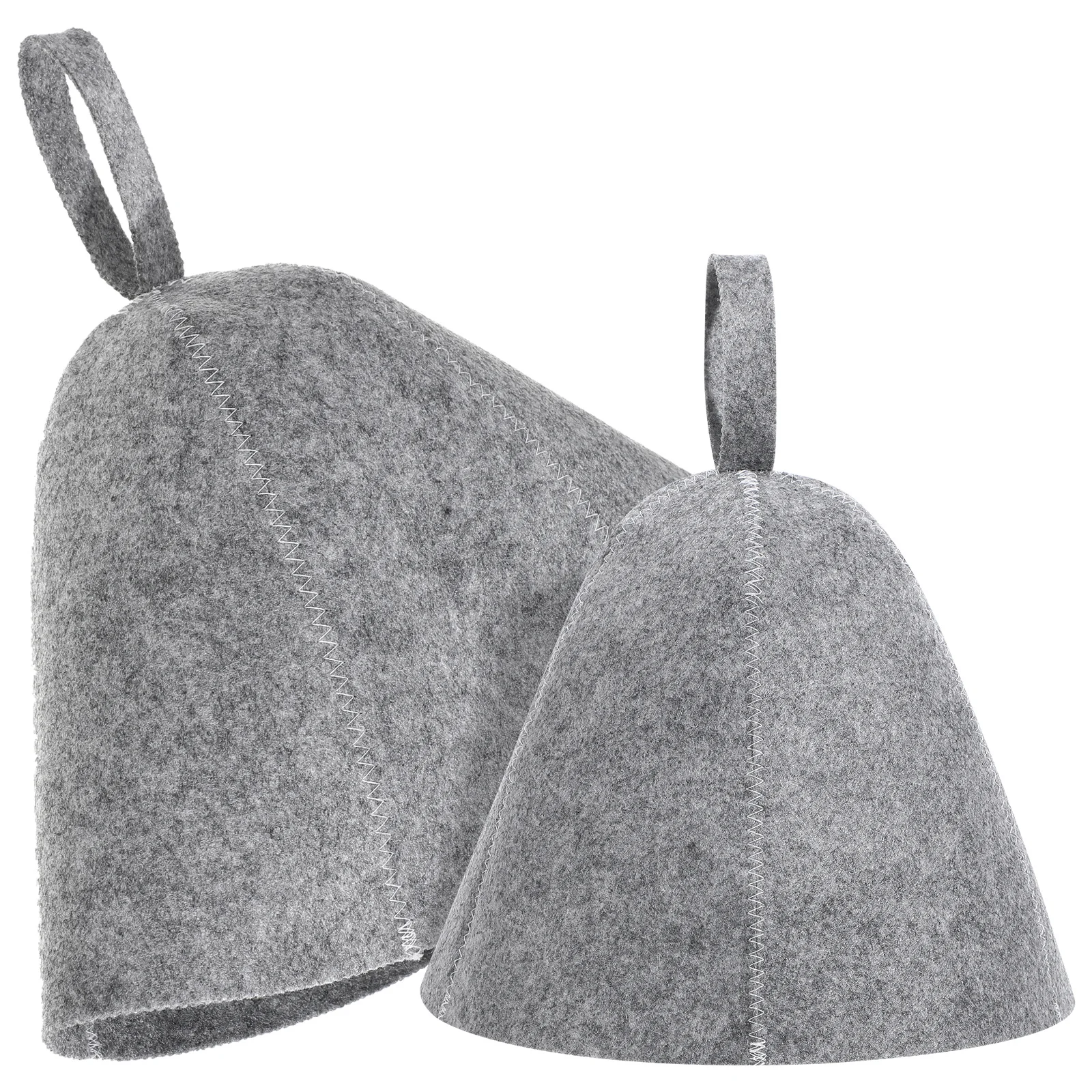 

2Pcs Sauna Hat Felt Thickened Lightweight Comfortable Bathing Hat Head Protection Cover Heat Insulation Reusable
