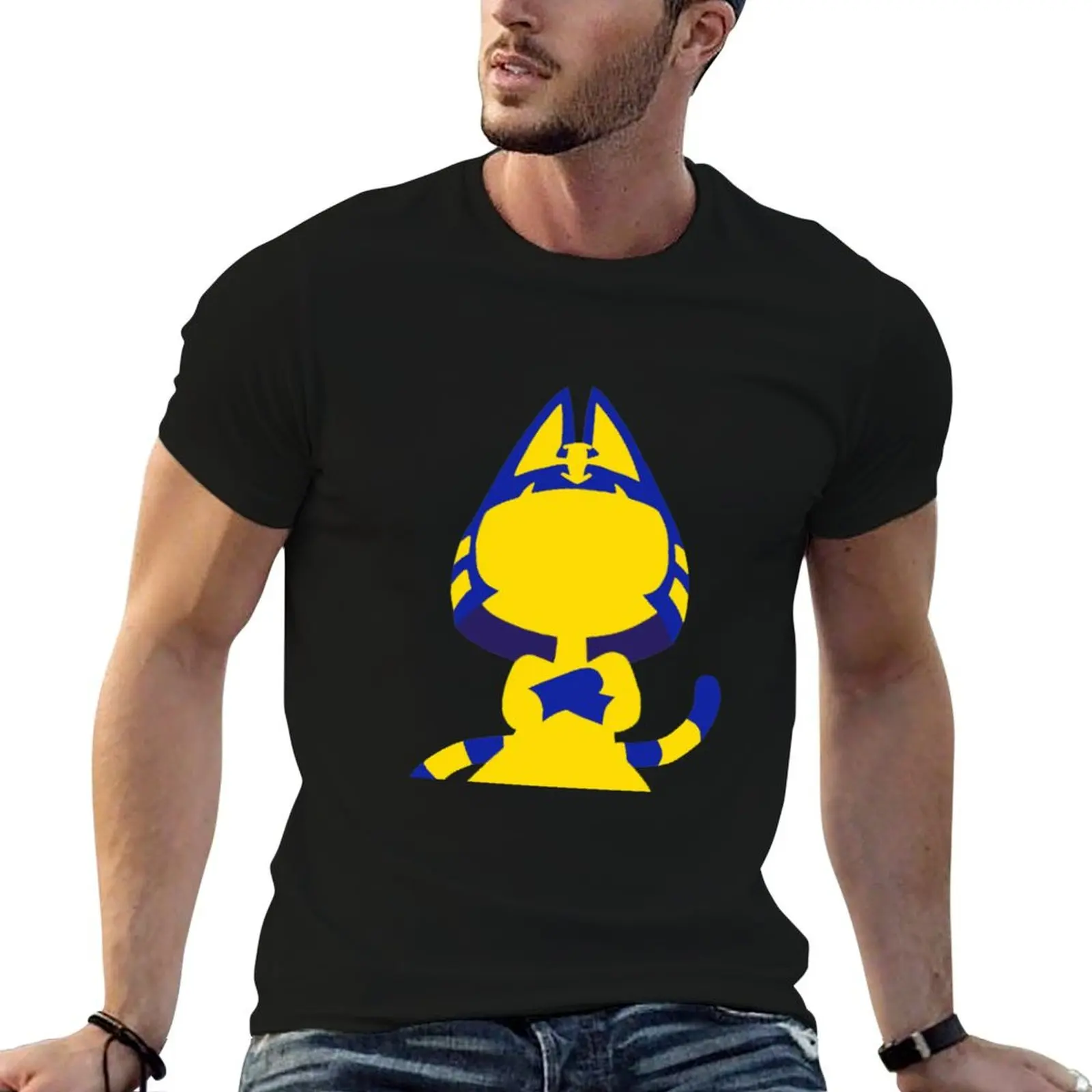 Ankha Zone T-Shirt Aesthetic clothing blue lock men clothing