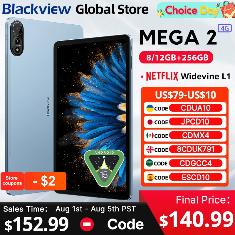 Планшеты Blackview MEGA 2 с 12-дюймовым