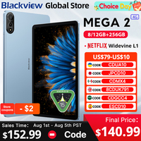 Blackview MEGA 2 Tablets 12 inch 2K Display Widevine L1 Android 15  24GB(8+16) 256GB 9000mAh AI Main Camera Pad PC