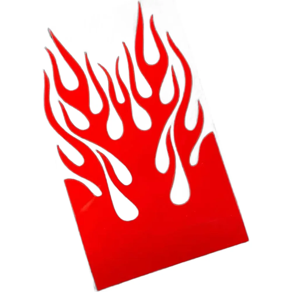 Flame Pattern Decal Sticker Compatible with Motorcycle Helmets For mirrors Bumpers Body Parts Weather Resistant