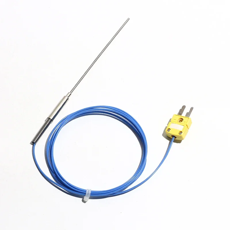 1 PC 1M  Type K Armored  WRNK-191 Probe Thermocouple Wire  0-1100 Degree Temperature Sensor Flexible Temperature Probe