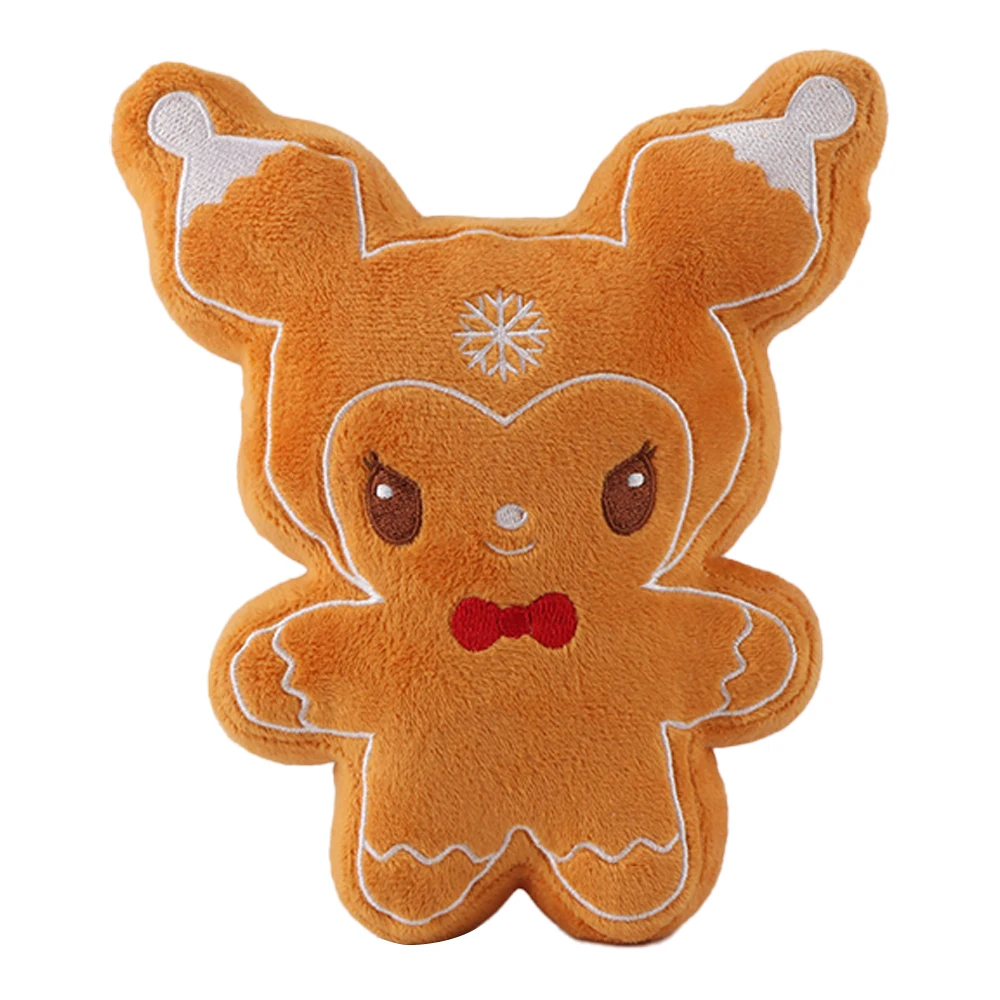 18cm/7.09in Cute Christmas Gingerbread Man Cat Plush Toys Rabbit and Dog Plush Doll Toys for Kids Birthday Gifts Christmas Decor