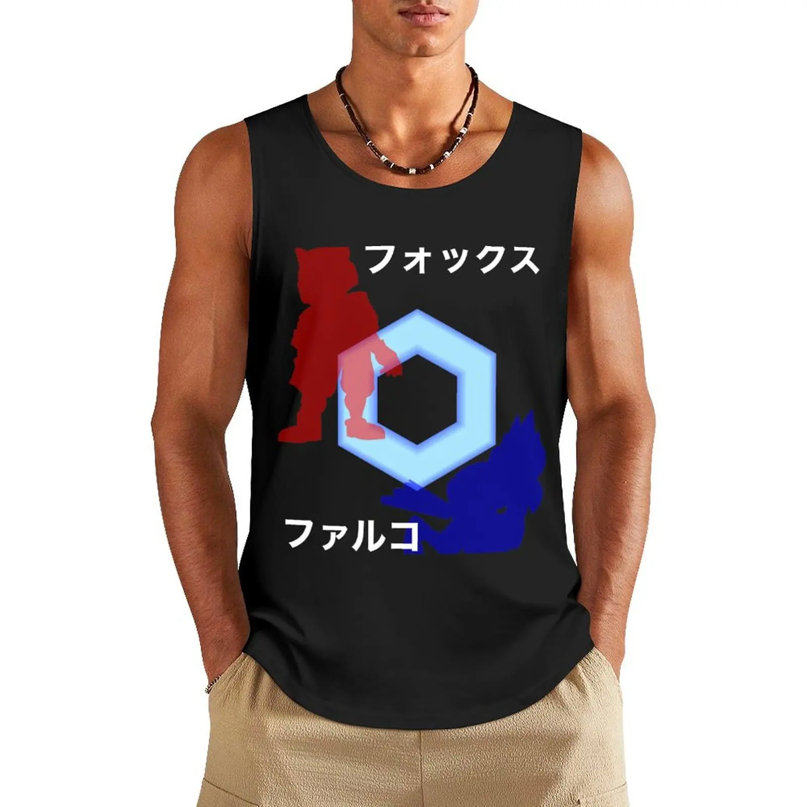 Space Animals Shine Tank Top vests for men Men's sleeveless t-shirt Gym T-shirts for men sleeveless gym shirt man fitness