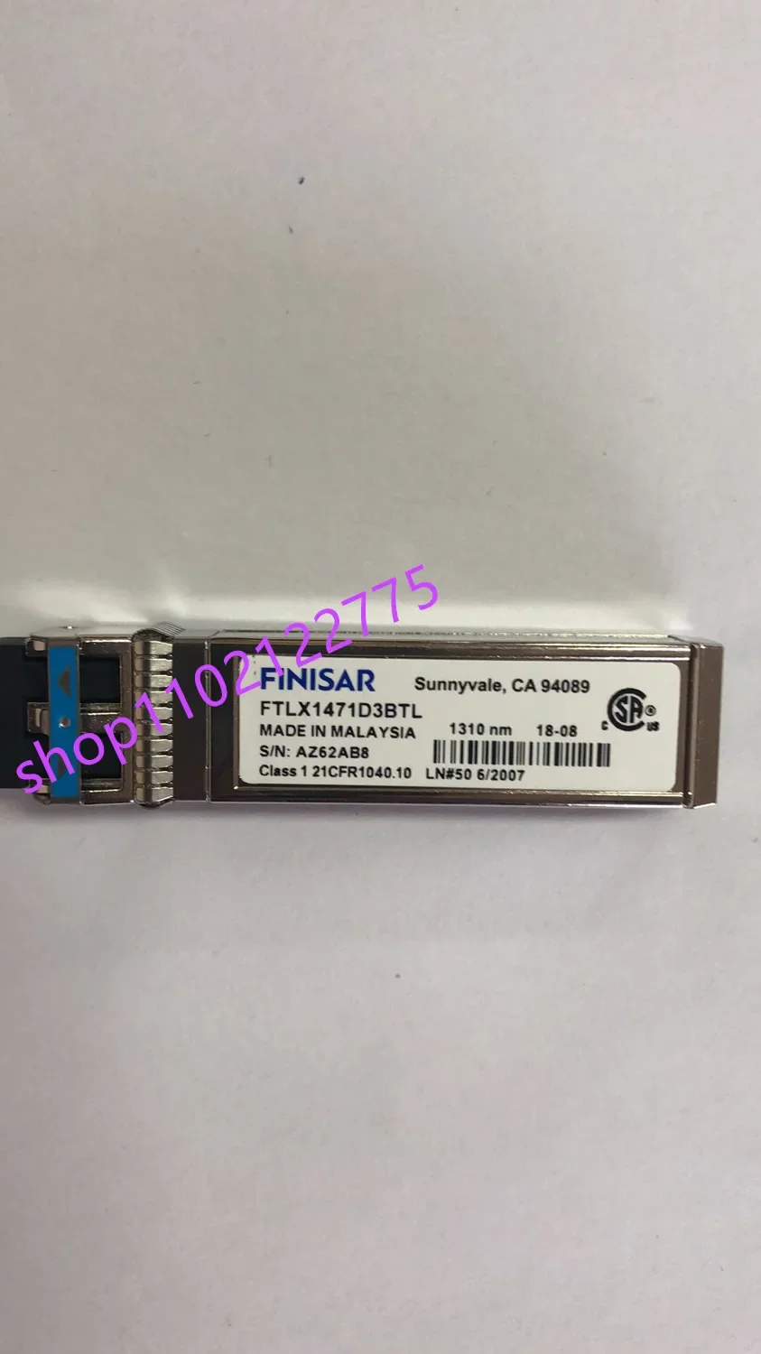 

Finisar 10GB Optica Fiber Transceiver/FTLX1471D3BTL/10GBASE-LR/SFP+ 10G 1310NM 10KM SM/10g Sfp Universal Network Optical Module