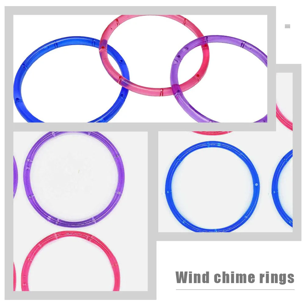 12 قطعة من حلقات صائد الأحلام المصنوعة يدويًا من الأكريليك لملحقات صنع إكليل صائد الأحلام على الحائط
