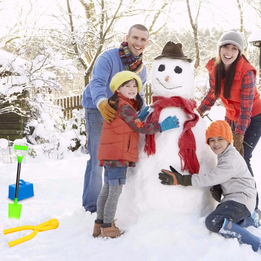 3 pçs fabricante de areia molde tijolo modelo ao ar livre brinquedo inverno bola de neve luta plástico diy