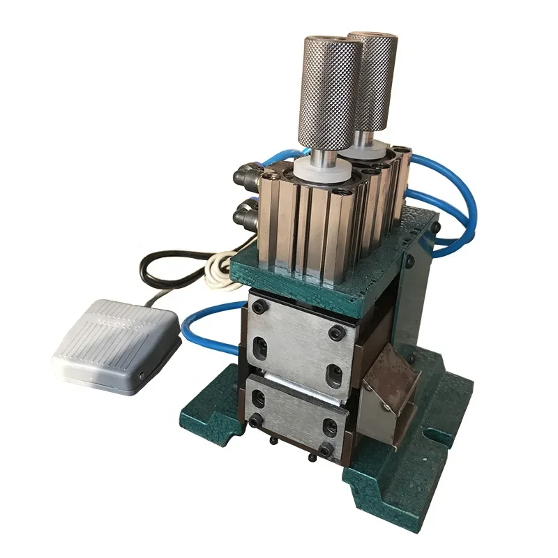 Vertical type pneumatic Sheathed multi core wire cable wire stripping peeling machine stripper