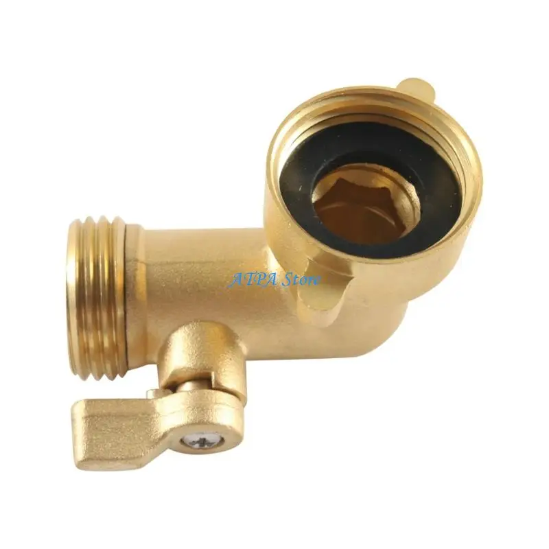 

U13C Motorhome 3/4GHT Ball Valves with Switches 90 Degree Rotation Mechanism Brass Construction Easy Connection