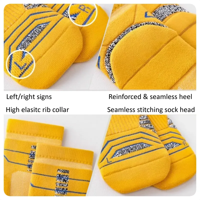 Calcetines Profesionales para Maratón, para Hombre, con Base Acolchada, para Deportes, Ciclismo, Baloncesto, Prevención 
