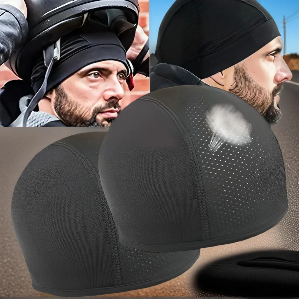 

Motorcycle Helmet Inner Cap - Quick Dry Breathable Racing Beanie Under Helmet Cap