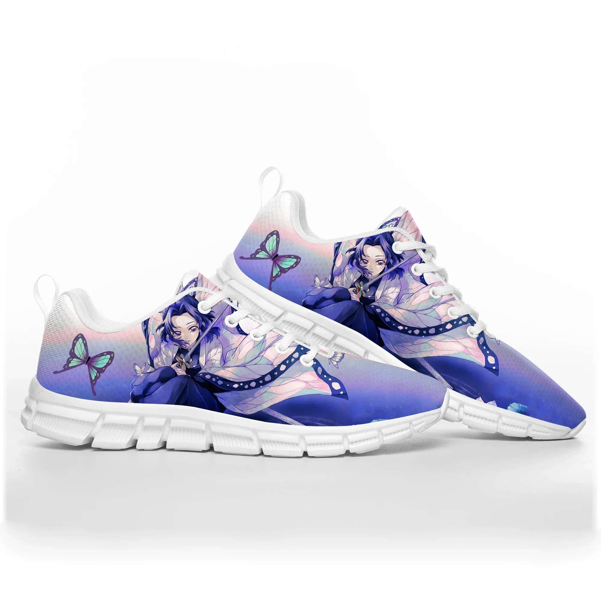 Insect Pillar Shinobu Demon Slayer Kimetsu No Yaiba Sports Shoes Mens Womens Teenager Kids Children Sneakers Custom Couple Shoes