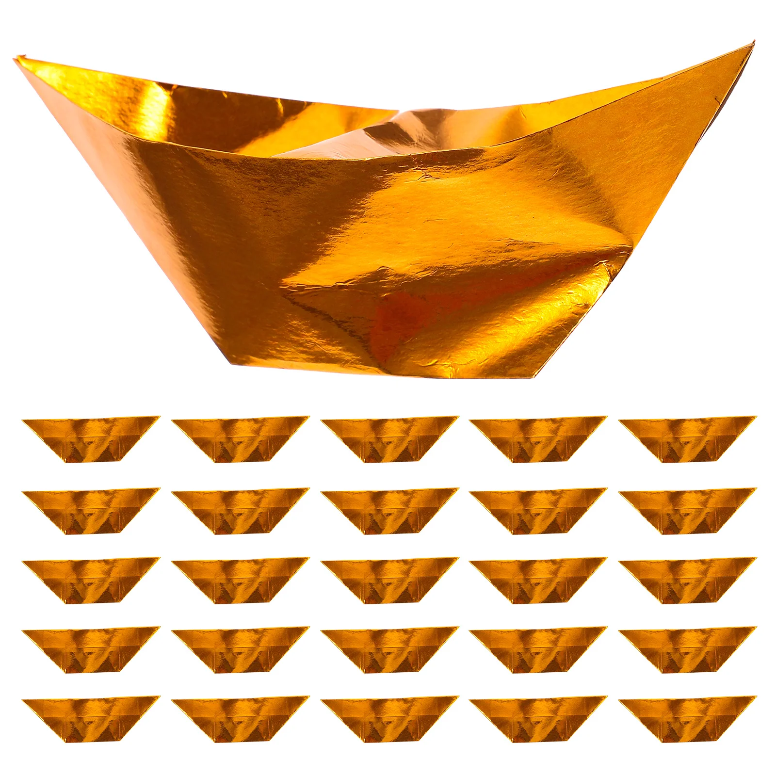 

300pcs Large Gold Ingot Paper Diy Worship Supplies For Tomb Sweeping Day Ancestral Memorial Festival Sacrifice Accessories