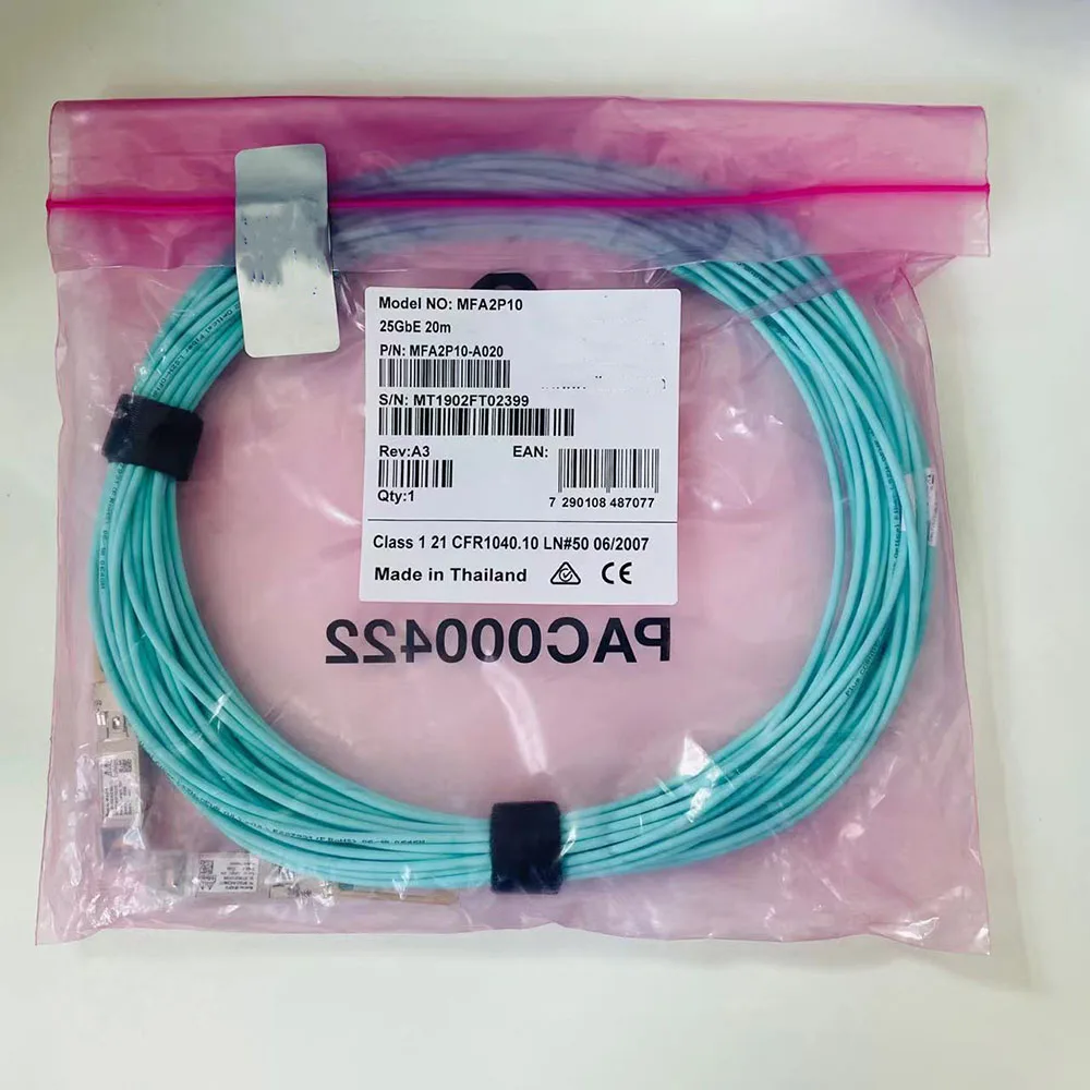 For mellanox  25G Cable MFA2P10-A003 MFA2P10-A005 MFA2P10-A010  MFA2P10-A010 MFA2P10-A020