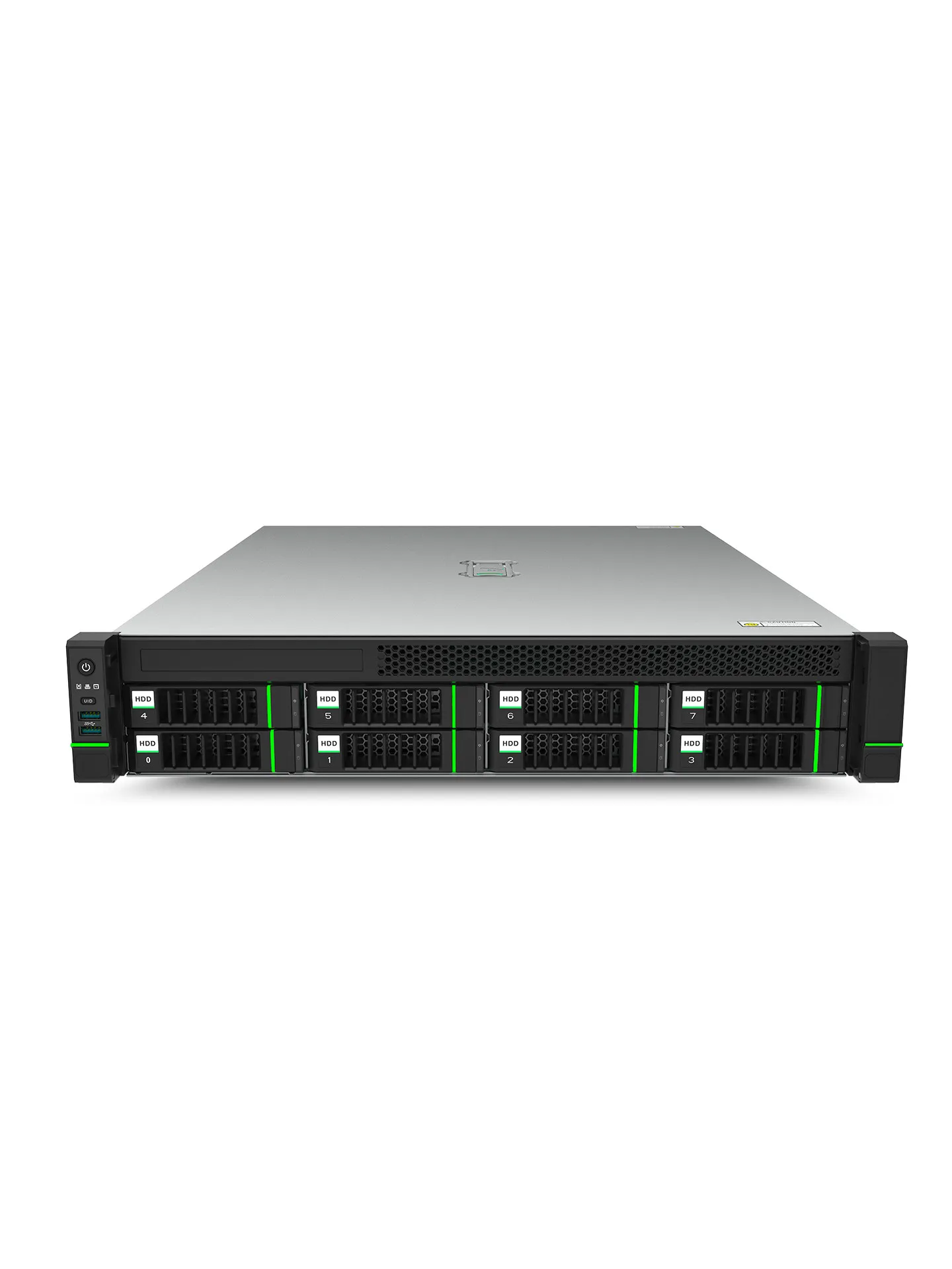 2U 8-bay Rack Server Chassis Supporting Motherboards up to E-ATX Form Factor