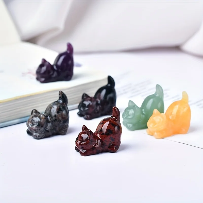 1pc Charming & Cute Cat Statue - A Fashionable Accent for Home Decor - Adorable Interior Piece to Enchant Your Space