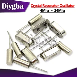 10PCS/LOT Quartz Crystal Resonator Passive Oscillator HC49S 8.000MHZ 4Mhz 6Mhz 8Mhz 12Mhz 16Mhz 20Mhz 24Mhz  32.768K 32.768K