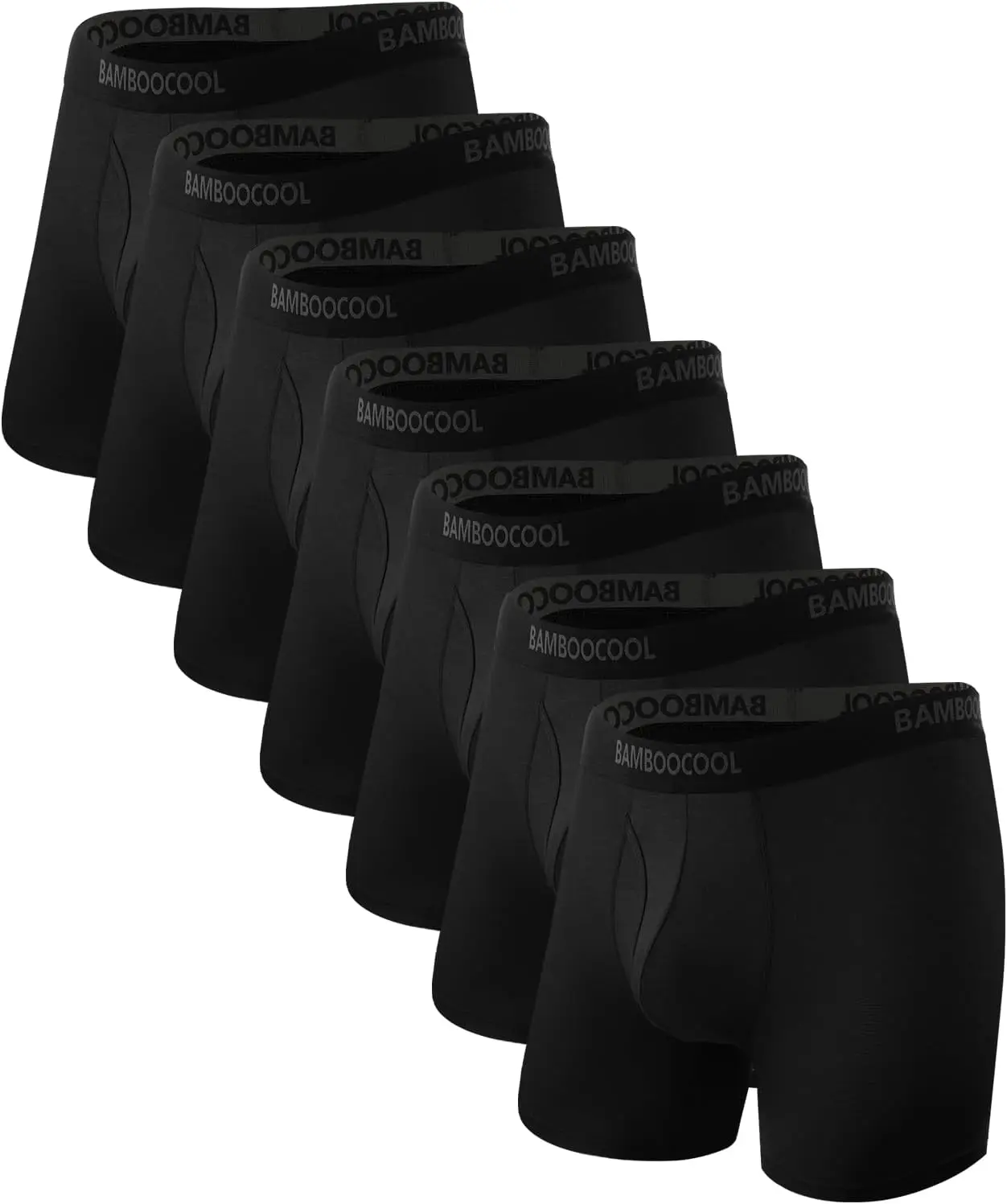 Ropa Interior Masculina, Calzoncillos Boxer Transpirables con Abertura Frontal, Ligeros y que Absorben la Humedad, Paquete de 7