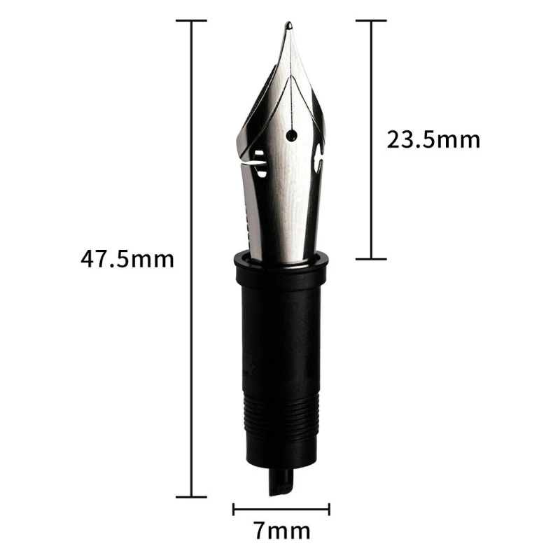 14K Gold Flex Tip No. 6 German JOWO Elastic Pen Nibs Universal Replacement Fountain Pen Tips 0.5F Golden Original Iridium Write view 6