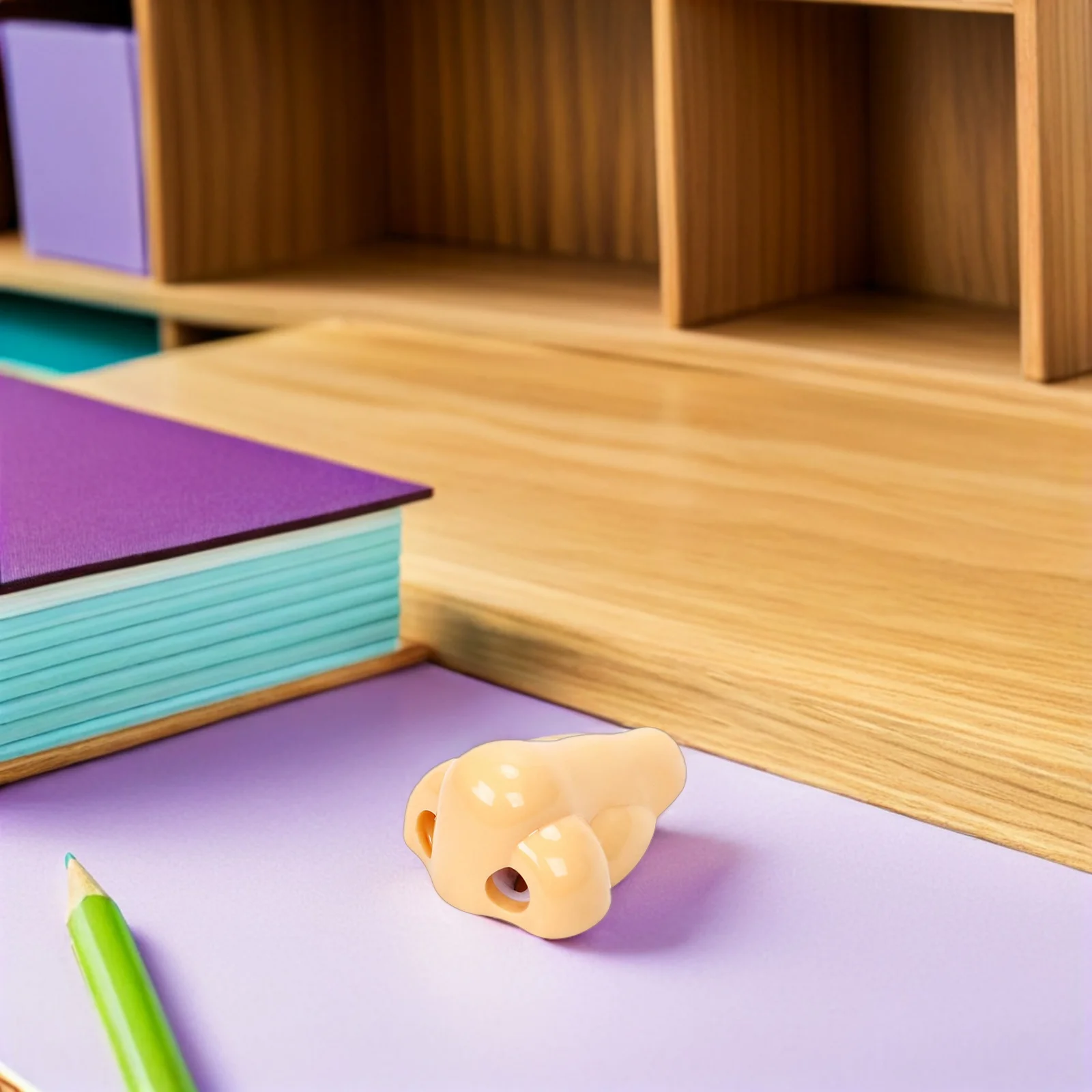 10 قطع من مبراة أقلام الرصاص على شكل أنف بفتحات مزدوجة، مبراة بلاستيكية يدوية لحشو أكياس الحفلات المكتبية المدرسية