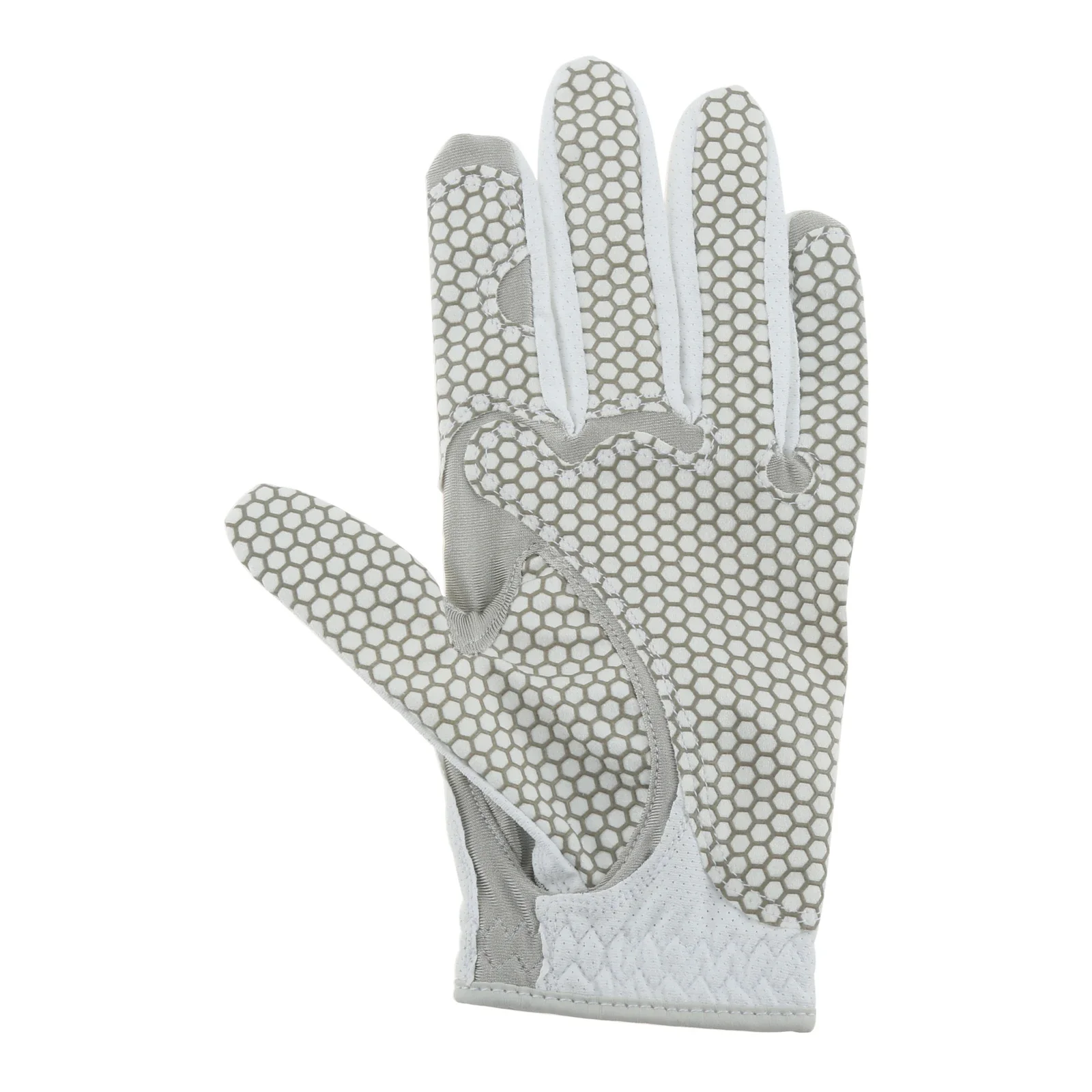 

White/grey Golf Glove Men Left Hand Breathable Nanometer Grip Soft Non-slip Golf Sport Glove Golfer Accessorie All Weather Grip