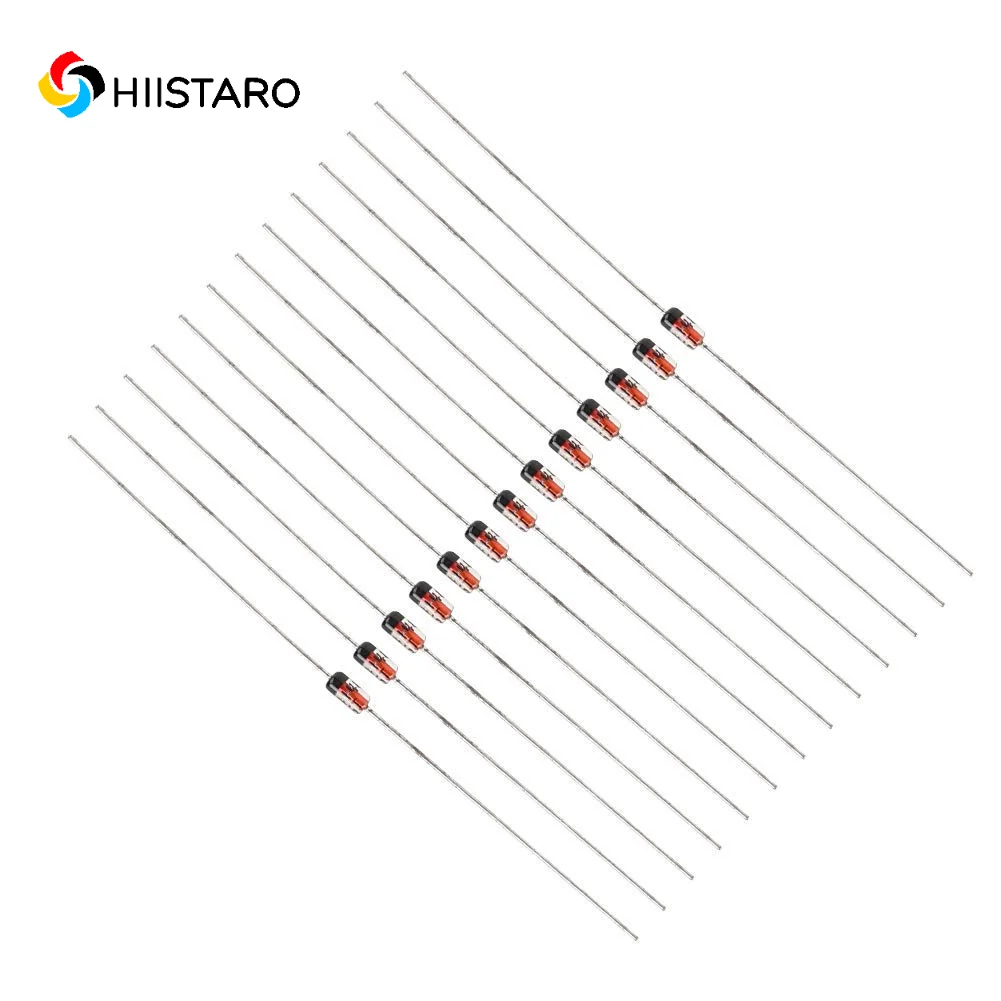 1N4148 Small Signal Fast Switching Diodes High-Speed Axial 200mA 100V DO-35 (DO-204AH) IN4148 Silicon Diodes 100Pcs