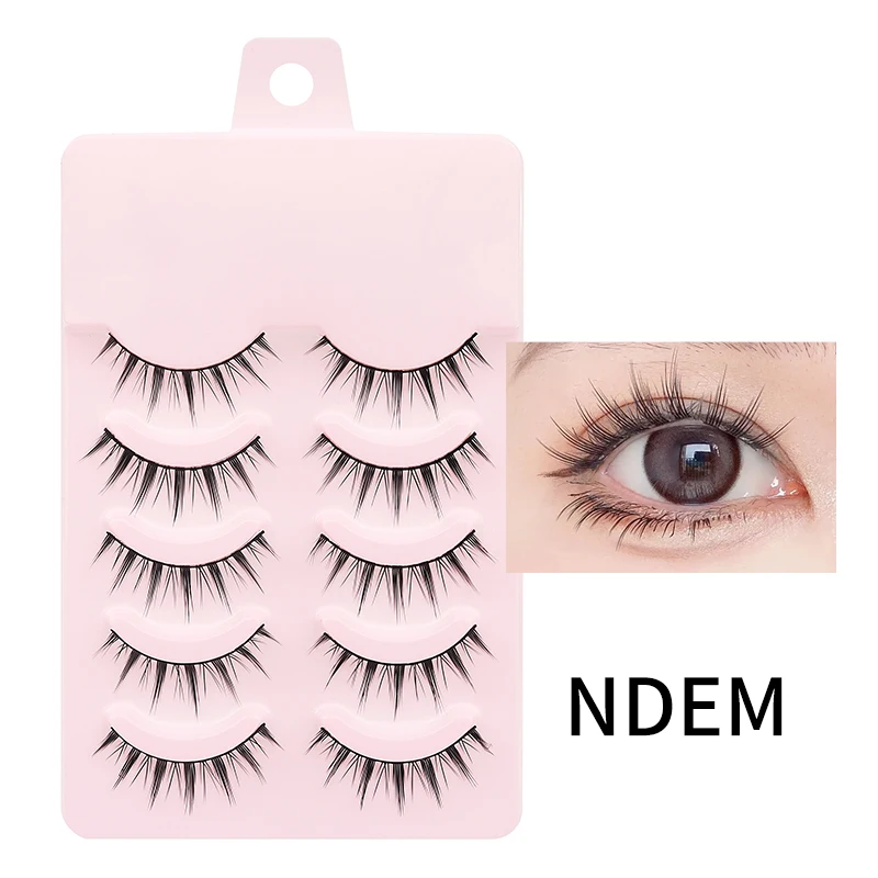 Neue natürliche Wimpern, 5 Paar, Manga-Wimpern, weiche falsche Wimpern, Anime-Wimpern, dicke gefälschte Wimpern, tägliches Dating, Make-up, Wimpern, Wispy – Detail 20
