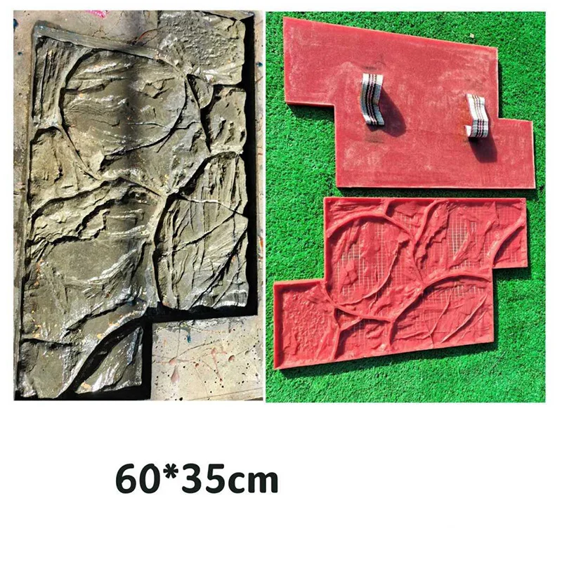 Stone Wall Pattern Mold Cement Imitation Embossed Antique Brick Culture DIY Stamped Floor Mold