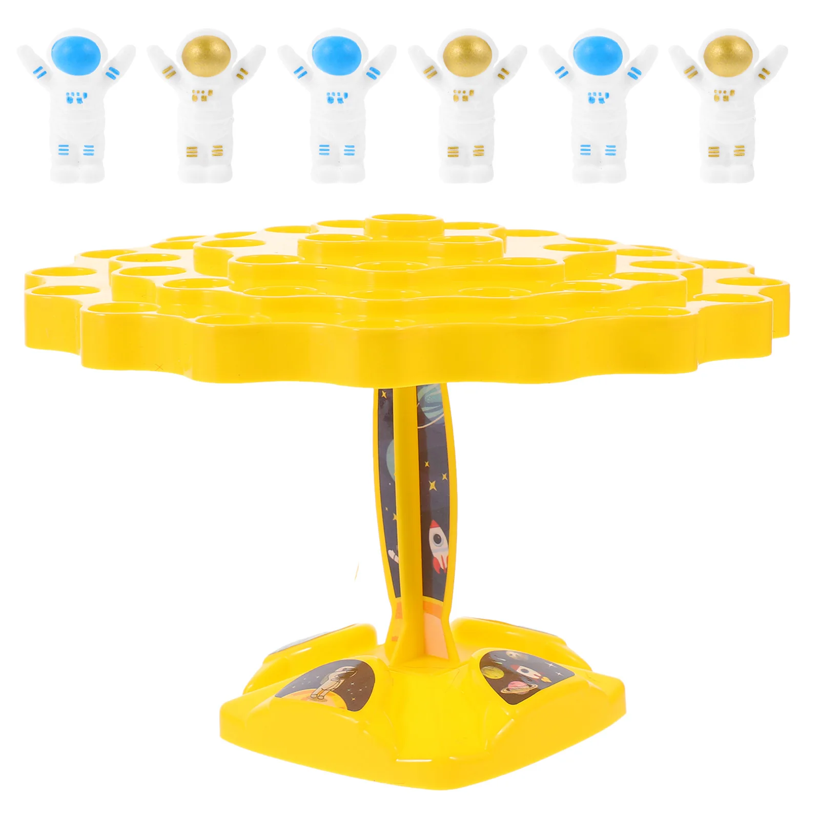 1 Set Spaceman Balance Block Game Astronaut Stacking For Kids Educational Building Playset Fine Motor Skill Development Toddler