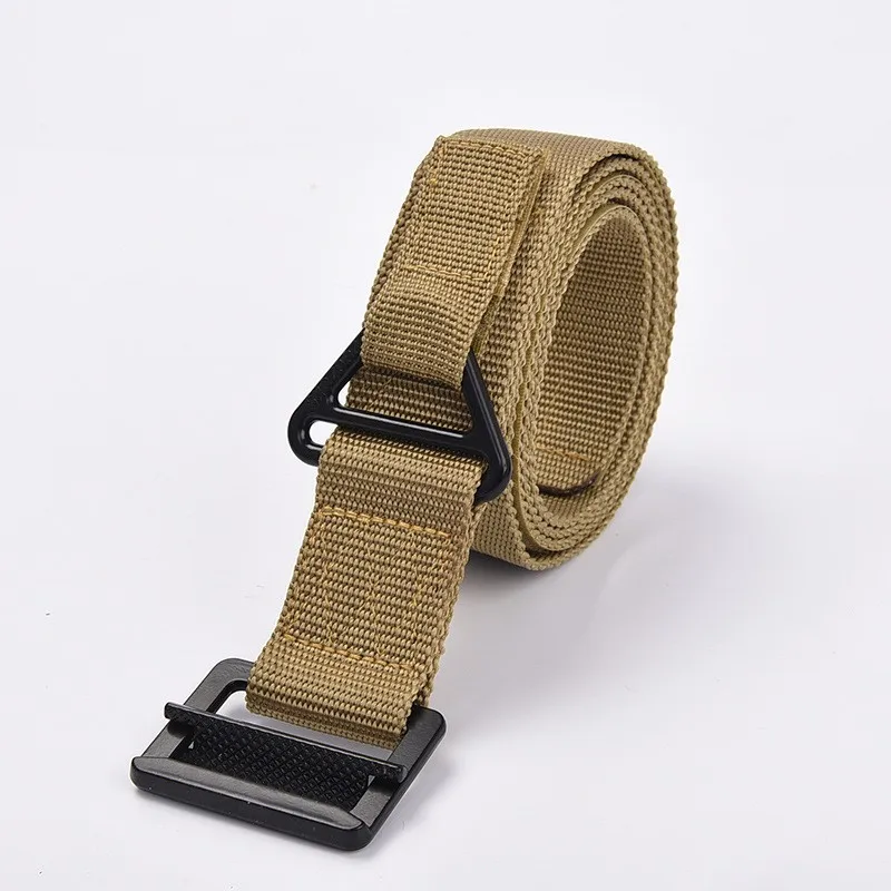 Hot Selling New Trend Men\'s Belt Simple and Fashionable Canvas Outdoor Tactical Climbing Teenage Men\'s Belt Versatile Decoration