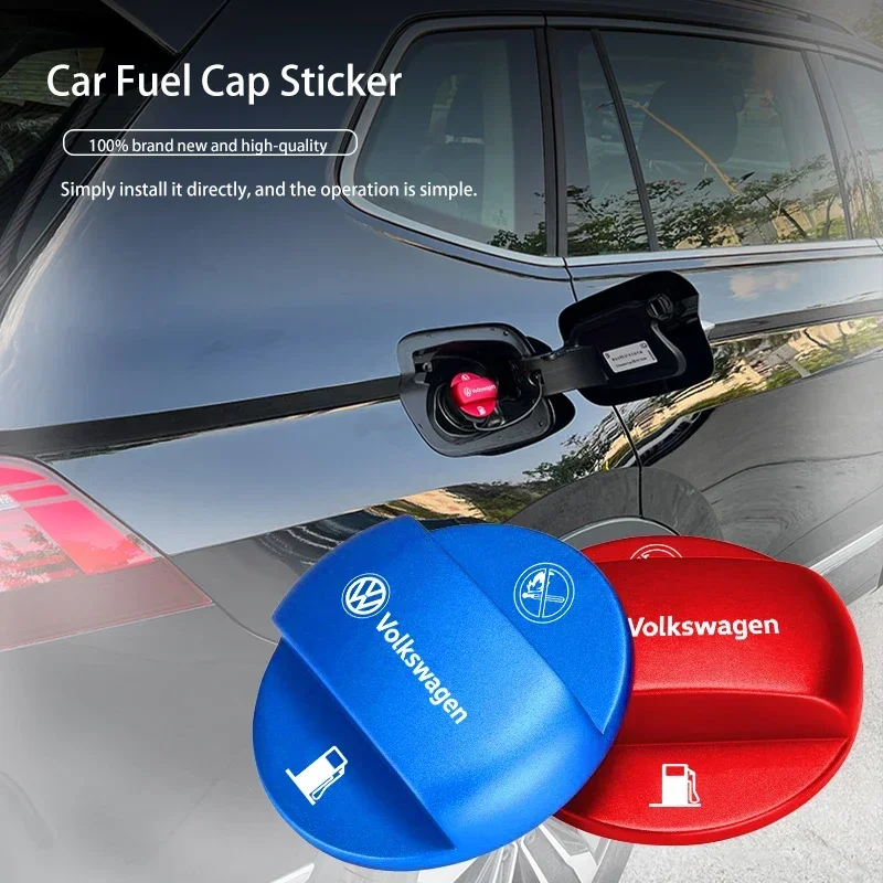 

Fuel Tank Cap Cover Decorative Stickers Car Accessories For VW Scirocco Polo T5 Passat b6 Golf mk5 Tiguan Jetta CC Beetle GTI