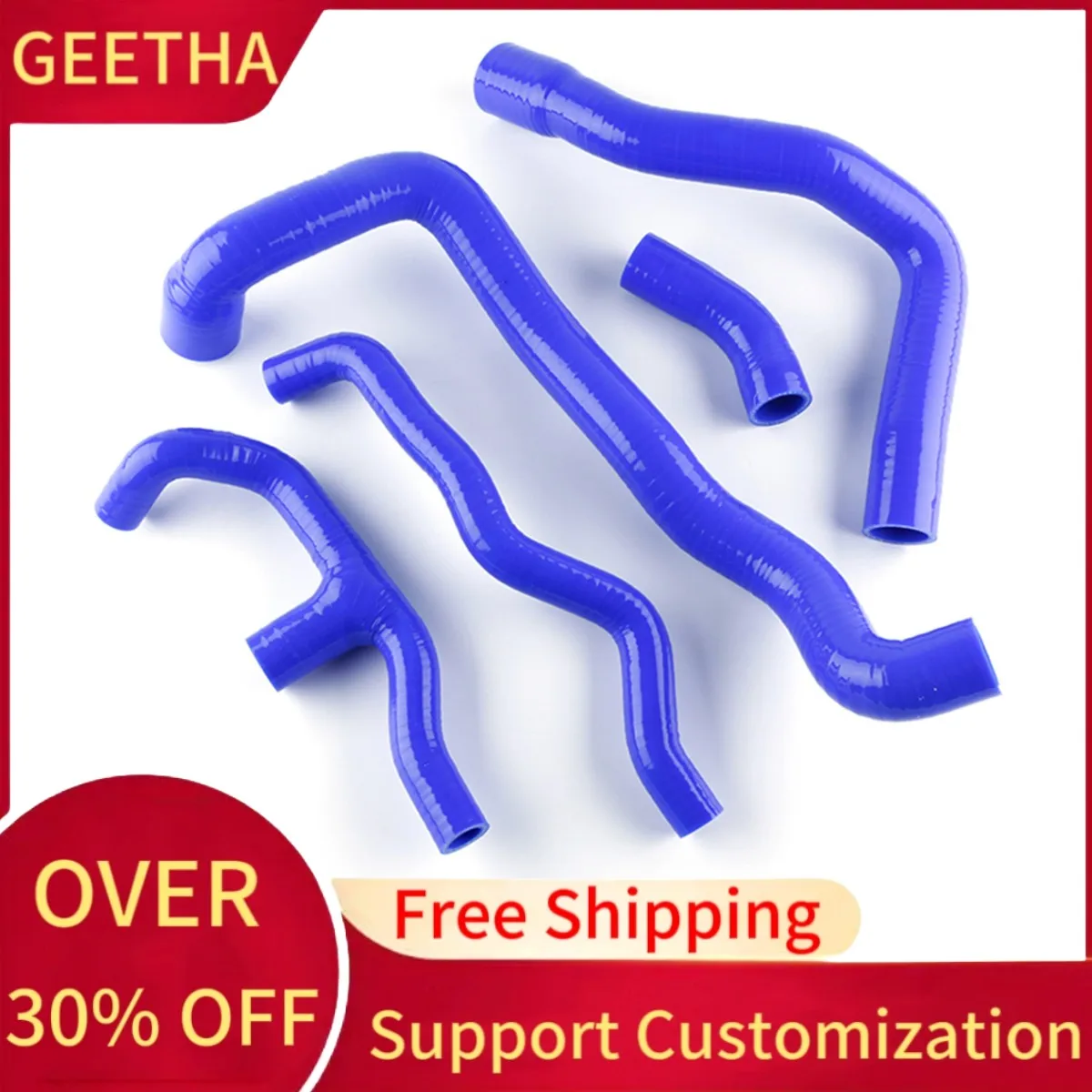 For 2000-2007 Mercedes Benz C-Class W203 C200K Sport Coupe CL203 C200 Kompressor Silicone Radiator Coolant Pipe Tube Hose Kit