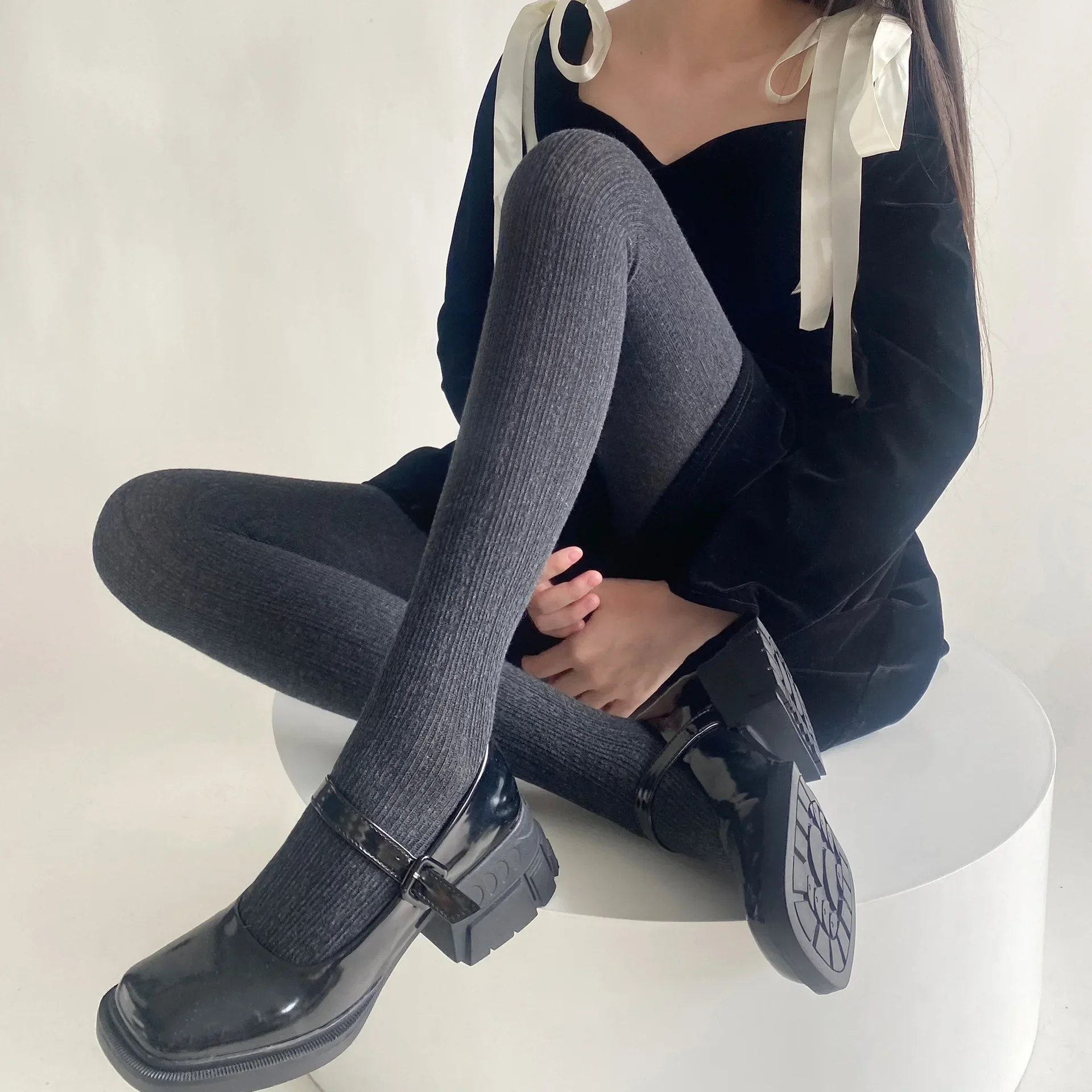 

Осенне-зимние Сексуальные облегающие до бедра женские строгие Чулки Колготки Женские однотонные облегающие колготки в японском стиле JK