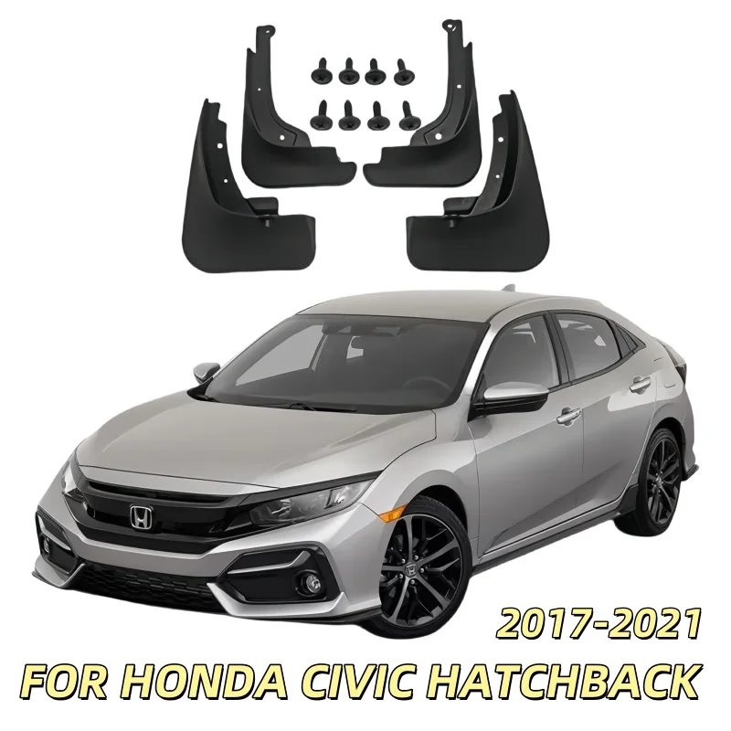 Mudguards For Honda Civic Hatchback Sport 10th 2017-2021 Front Rear Fender Mud Flaps Guard Splash Flap Mudguard Car Accessories