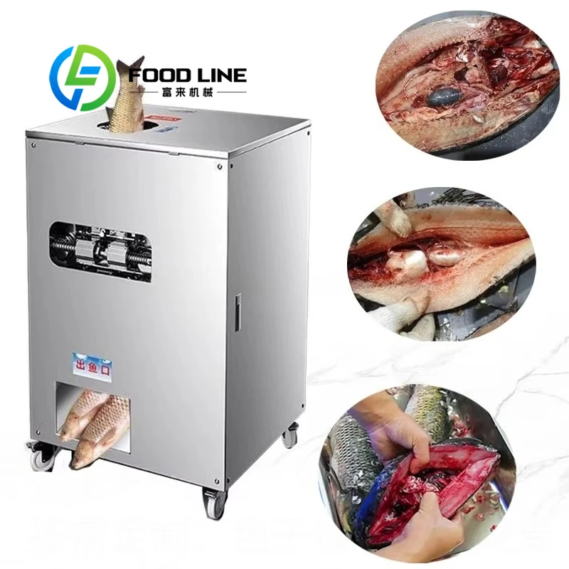 Automatic Fish Killing Machine Heavy Duty Commercial Gutting Scaler for Industrial Fishery Seafood Processing High Efficiency