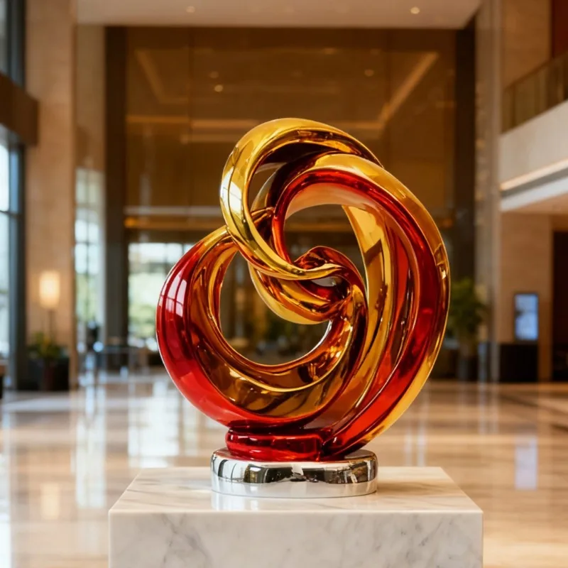

Colorful Modern Light Luxury Ornament Model Room Sales Department Hotel Lobby Abstract Sculpture House Art Decoration
