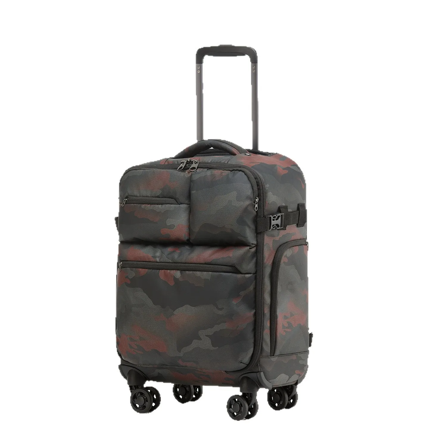 KLQDZMS Men's Suitcase 18-inch Ultra-light Boarding Box Oxford Waterproof Trolley Case Universal Wheel Rolling Cabin Luggage