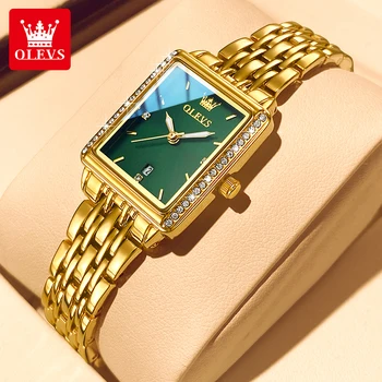 OLEVS 9995 elegant quartz ladies wristwatch automatic date top brand original luxury waterproof luminous watches for women watch 2024