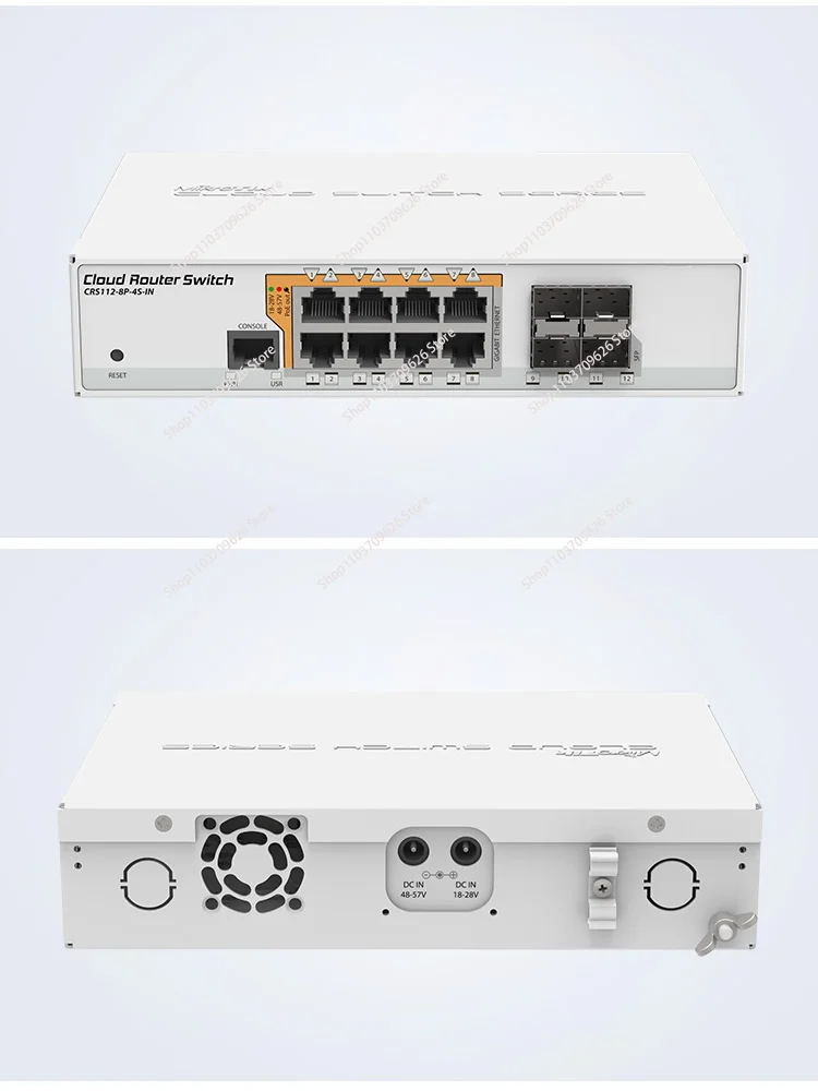 Electrical Ports Four Optical Ports Gigabit Switch Desktop Version 90% New CRS112-8P-4S-IN Full Gigabit Eight