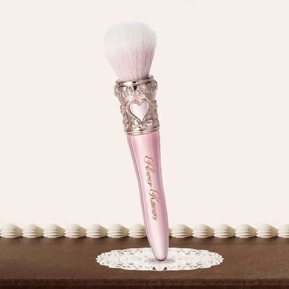 Moda redonda-ponta arredondada blush escova doce sombra pó solto pincéis de maquiagem contos de fadas mistura escova para olhos e rosto