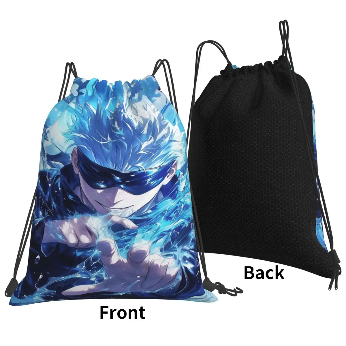 

Jujutsu Kaisen Gojo Satoru Backpacks Casual Drawstring Bags Sports Bag Book Bags for Man Woman School