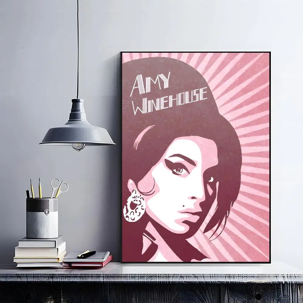 ملصق Jazz & Soul Icon Amy Winehouse لتزيين غرفة المعيشة