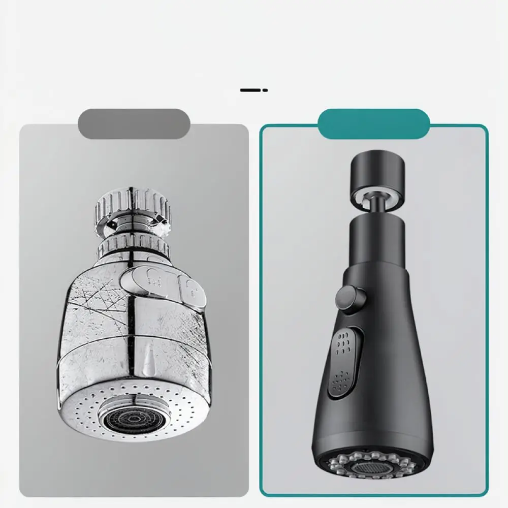 Adjustable Kitchen Faucet Sprayer Head Universal Extension Aerator Anti Splash Rotatable Sink Tap Water Saving Connector