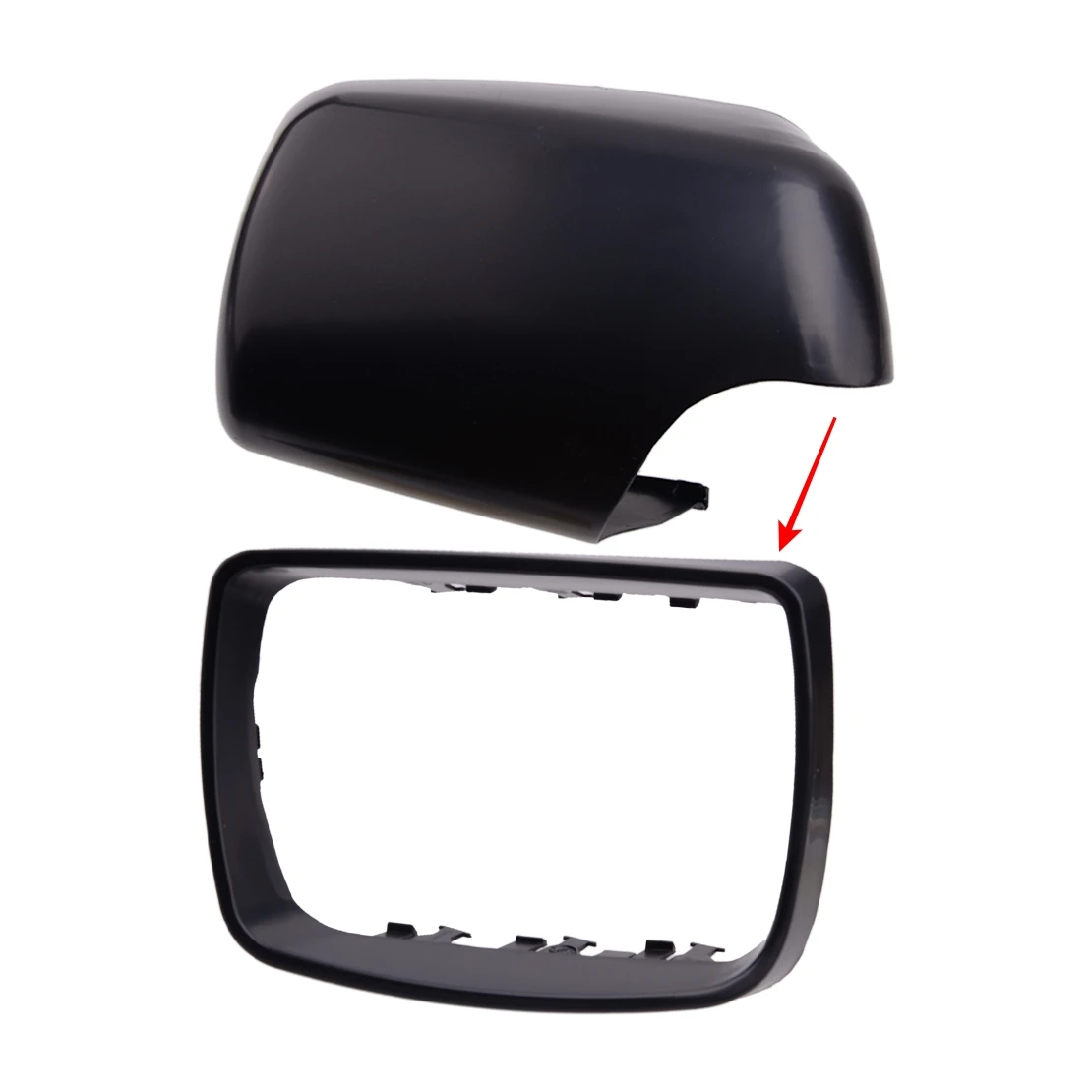 Rearview Mirror Cover Decorative Ring Mirror Frame Trim 51168254904 51168254903 Fit For BMW X5 E53 1998-2006