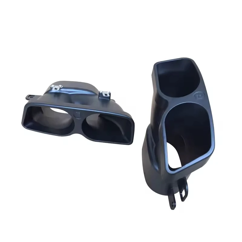 B Style Rear Diffuser Exhaust Tips for  W222 S63 S65 2018- Car Rear Lip Dry Carbon Fiber
