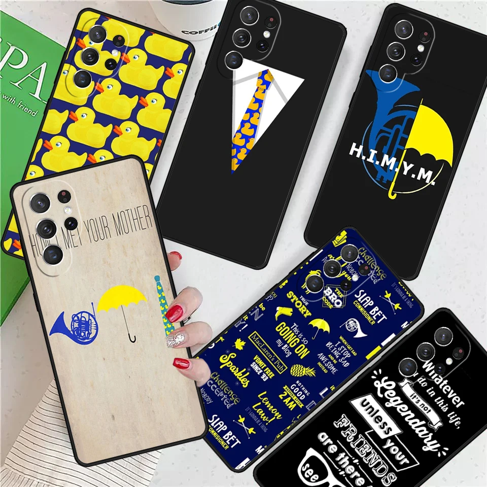 

HIMYM синий французский гудок утка галстук для Samsung Galaxy S24 Ultra S21 S22 S8 S9 S10E Note 10 20 Plus FE S23 чехол для телефона Coque