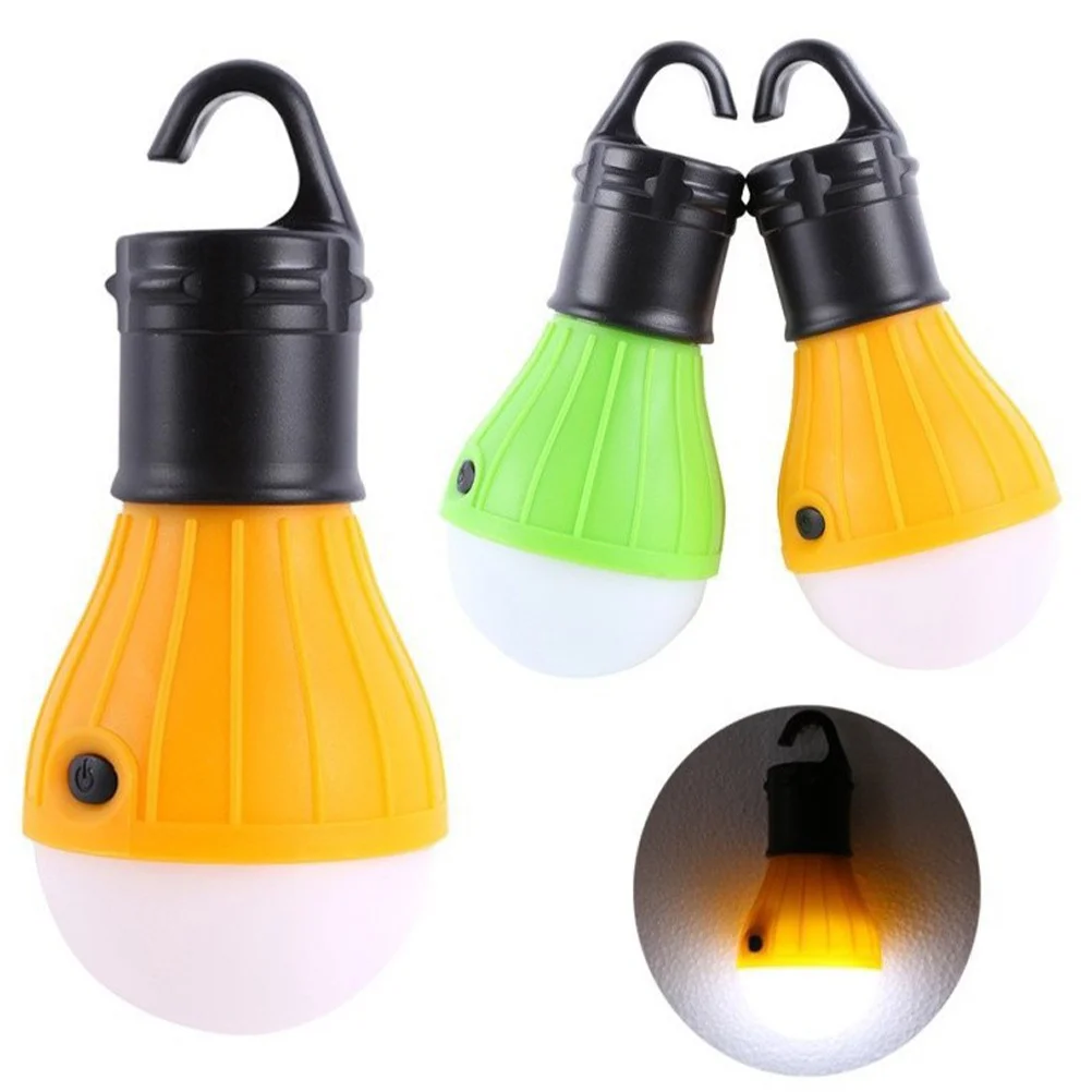 4 قطع من مصابيح خيمة التخييم الصغيرة المحمولة LED فانوس معلق للطوارئ مدعوم من فانوس التخييم البرتقالي #3